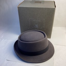 Vintage Mens Felt Hat, G. Fox (Connecticut), Mint In Box, Size 7 1/4