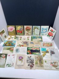 Antique Post Cards, LOT B, Birthday