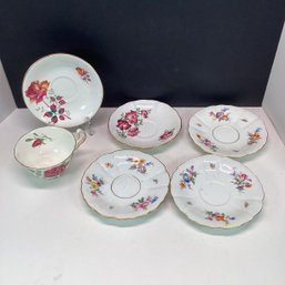 Assortment Of Higher End Porcelain Dish Ware Pieces, Adderley, Royal Dover, Meisen