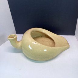 Large Antique Stoneware Bed Pan