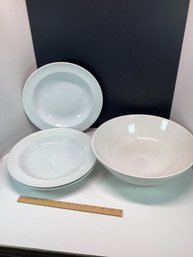 Large White Dinnerware Pieces, Large Bowl, German Made Large Dinner Plates, NO SHIPPING
