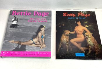 2 Brand New Bettie Page Pin Up Coffee Table Books, 1987, 1996