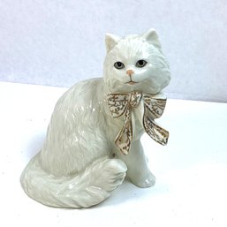 Vintage Lenox Porcelain Cat Figurine, Sitting Pretty