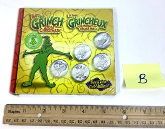 Vintage GRINCH Christmas Lot, LOT B, 2001 Reel Coinz, New, Sealed