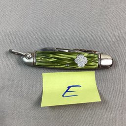 Vintage Folding Knife, LOT E, Utica Featherweight, GIRL SCOUTS, 4 Blade, HTF