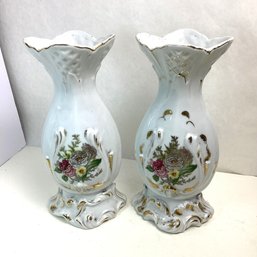 2 Matching Large Porcelain Vases, Japan, Circa 1930s