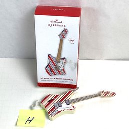 Christmas Ornament, MIB, LOT H, Hallmark Keepsake, Musical Electric Guitar
