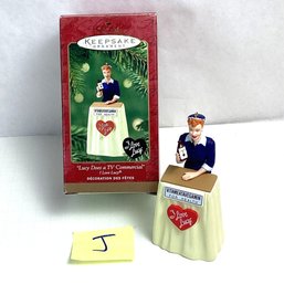 Christmas Ornament, MIB, LOT J, Hallmark Keepsake, Lucille Ball Vitameatavegamin