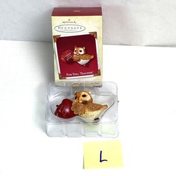 Christmas Ornament, MIB, LOT L, Hallmark Keepsake, Teacher Owl