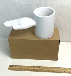 Novelty Ceramic Coffee Mug, Paper (of Rock, Paper, Scissors)
