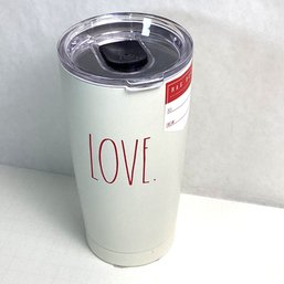 Rae Dunn LOVE Covered Coffee Travel Mug, New