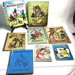 Antique Childrens Book Collection, Linen, Animals, Picture Book, Etc.