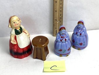 Vintage Salt & Pepper Shaker Sets, LOT C, Ceramic, Japan