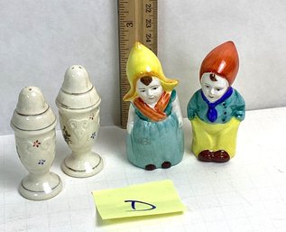 Vintage Salt & Pepper Shaker Sets, LOT D, Ceramic