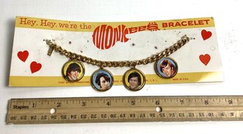 Rare 1967 The Monkees Charm Bracelet, New On Card