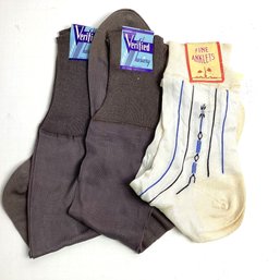 1950s New Menss Socks (3), Retro