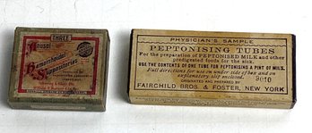 Antique Pharmacy/apothecary, Sample Size, Hemorrhoidal, Pepsid, Etc