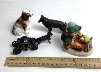 Vintage Decorative Mixed Lot, Goebel Hummel, Pencil Sharpener, Etc.