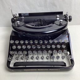 Antique Manual Typewriter, Underwood Noiseless Portable, Very Nice