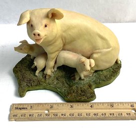 Vintage Resin Pig Figurine,  Aynsley Master Craft