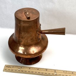 Vintage Copper Turkish Chocolate Pot, Latoaria Evora, A. Morais,