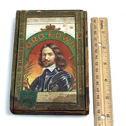 Vintage Wooden Advertising Cigar Box, Lord Edwin