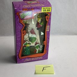 Vintage Christmas Ornament, MIB, LOT F, The Grinch, 5 Pc Set