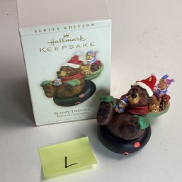 Vintage Hallmark Christmas Ornament, MIB, LOT L, Speedy Delivery, Series Edition