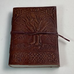 Brand New Brown Embossed Leather Journal