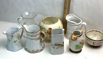 Vintage Porcelain Lot, Creamers, Etc.