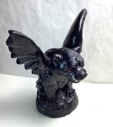Heavy Painted Concrete Lawn Statue, Gargoyle, 11 Inch