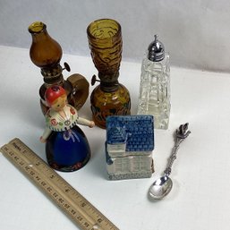 Another Smalls Lot, Bell, Glass Mini Lanterns, S & P Shakers
