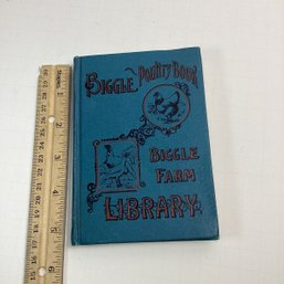 Antique Chicken Raising Book, HTF, Biggle Poultry Book, 1917