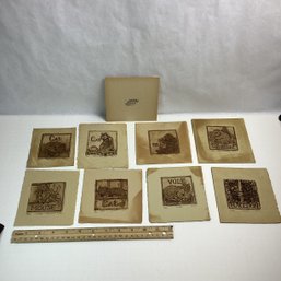 Small Sepia Animal Prints, LOT A, Pencil Signed/numbered, Local Artist