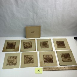 Small Sepia Animal Prints, LOT B, Pencil Signed/numbered, Local Artist