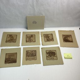 Small Sepia Animal Prints, LOT C, Pencil Signed/numbered, Local Artist