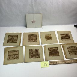 Small Sepia Animal Prints, LOT D, Pencil Signed/numbered, Local Artist