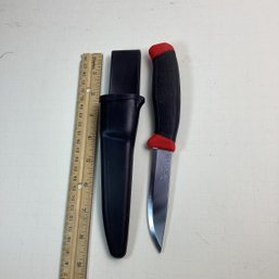 Vintage, Mind Condition, Mora (Sweden) Knife W/ Hard Plastic Sheath