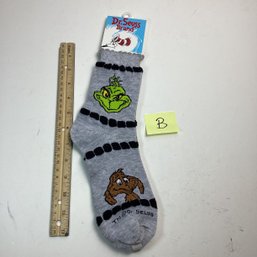 Vintage The Grinch Christmas Socks, LOT B, 1998, Brand New Old Stock