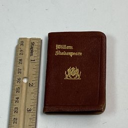 Miniature Antique Leather Book, Shakespeare, Taming Of The Shrew