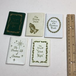 Collection Of Vintage Gibson Greeting Cards Miniature Books, Xmas Themed