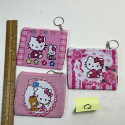 Brand New Small Zipper Bags, Makeup, School, Etc., (3), LOT Q, Hello Kitty