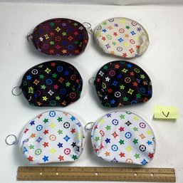 Brand New Small Zipper Bags, Makeup, School, Etc., (6), LOT V