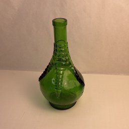 Vintage Large Green Wheaton Bitters Bottle, Ball & Claw, 10 Inch
