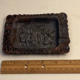 Antique Copper Embossed  Ashtray