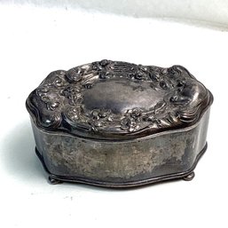 Antique Wilcox Silver Plated Trinket Box