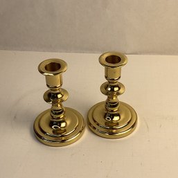 2 Beautiful Baldwin Brass Candlesticks