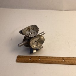 Vintage Aluminum Rolling Cookie Cutter, Western Germany