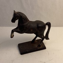 Antique Cast Iron Coin Bank, Rearing Up Horse