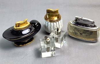 Large Lot MCM Table Lighters